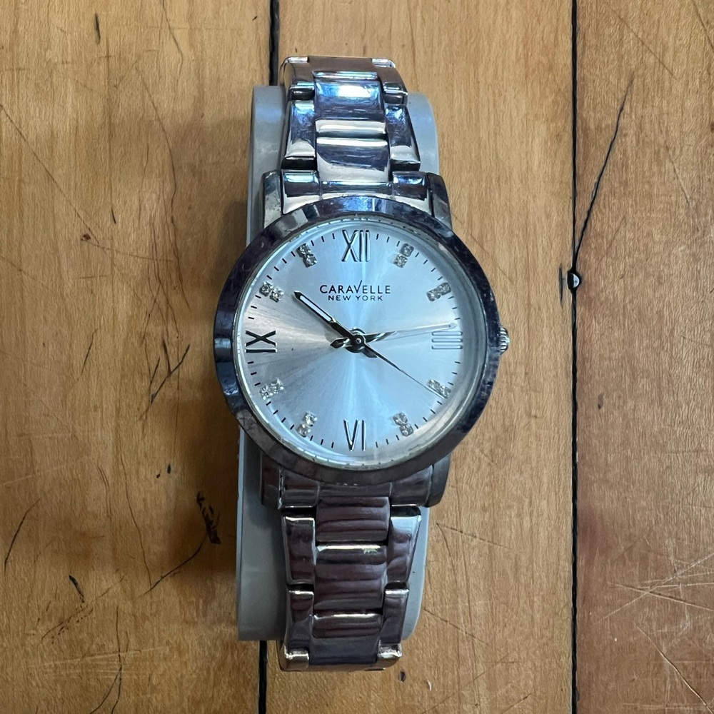 Caravelle Silver-Tone Watch